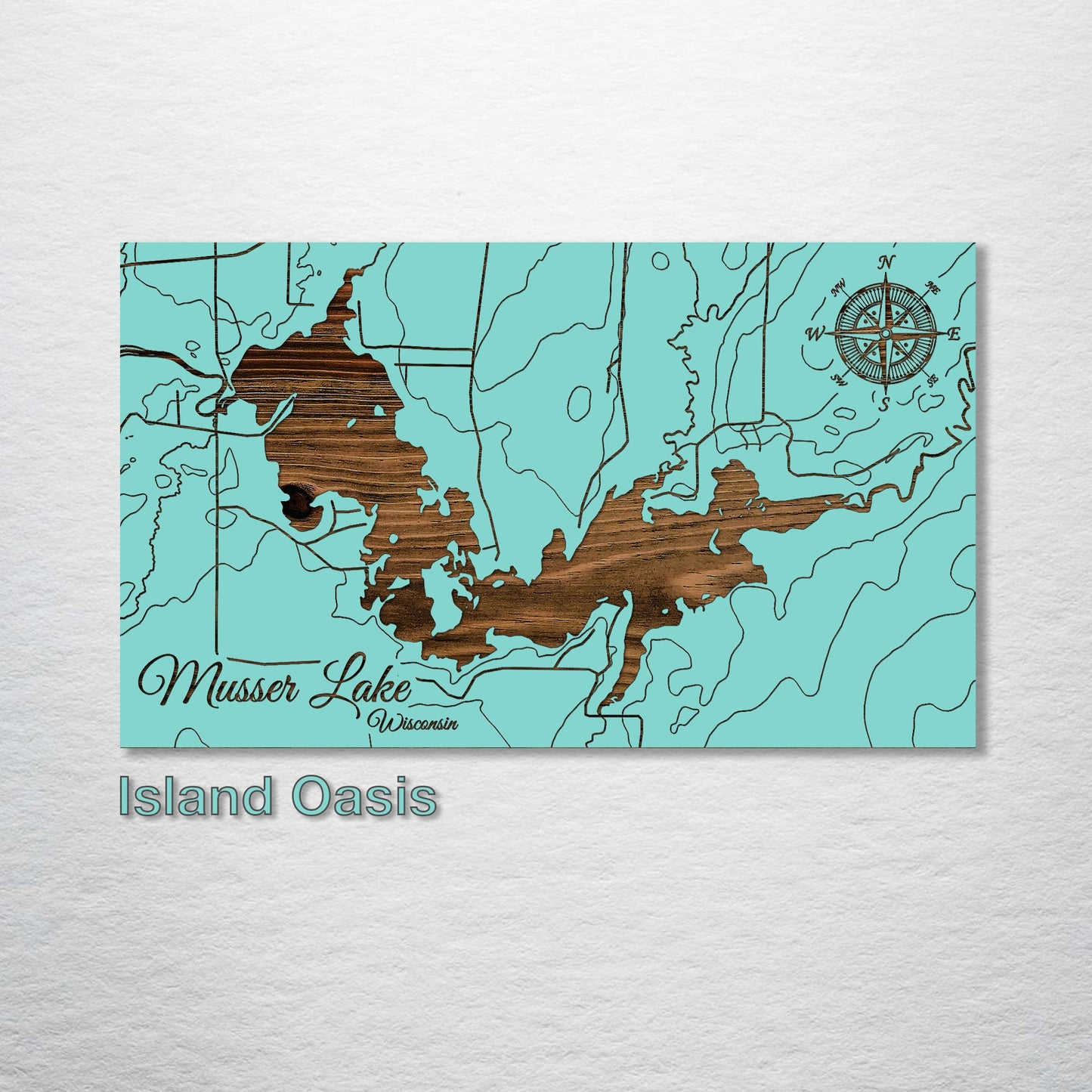 Musser Lake, Wisconsin Map