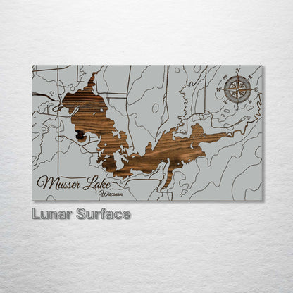 Musser Lake, Wisconsin Map