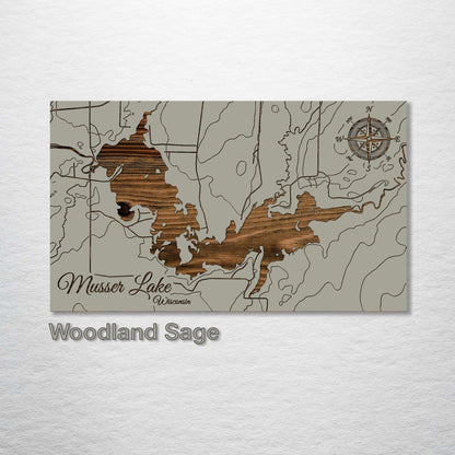 Musser Lake, Wisconsin Map