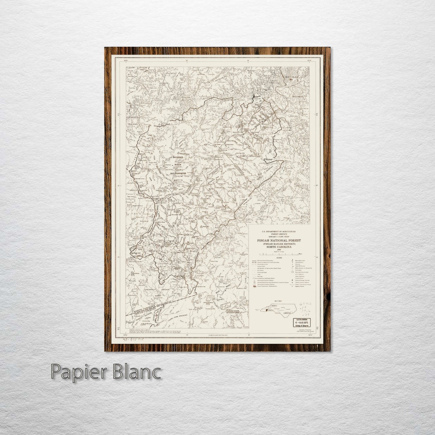 Pisgah National Forest, North Carolina Street Map