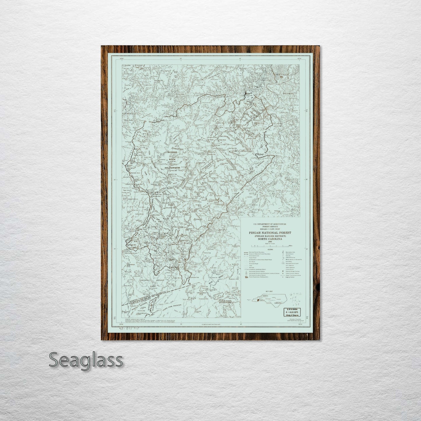 Pisgah National Forest, North Carolina Street Map