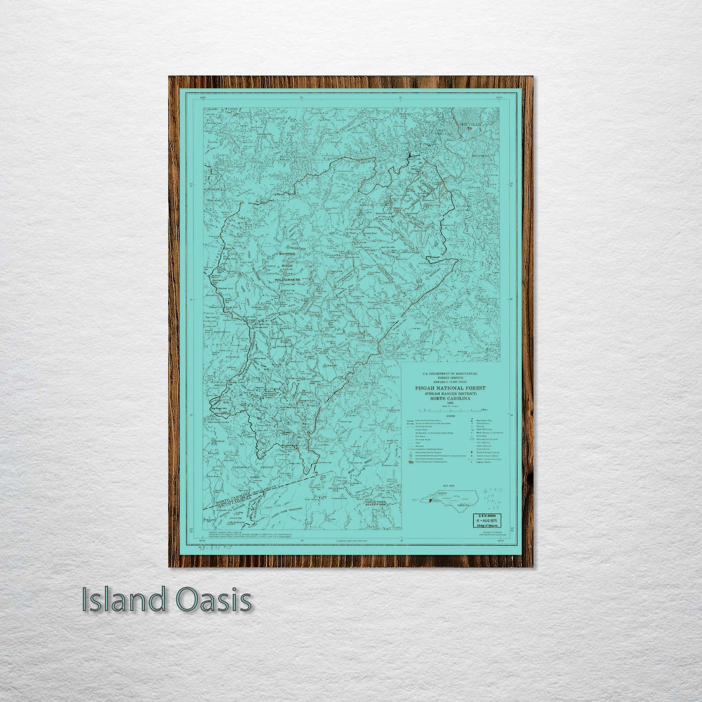 Pisgah National Forest, North Carolina Street Map