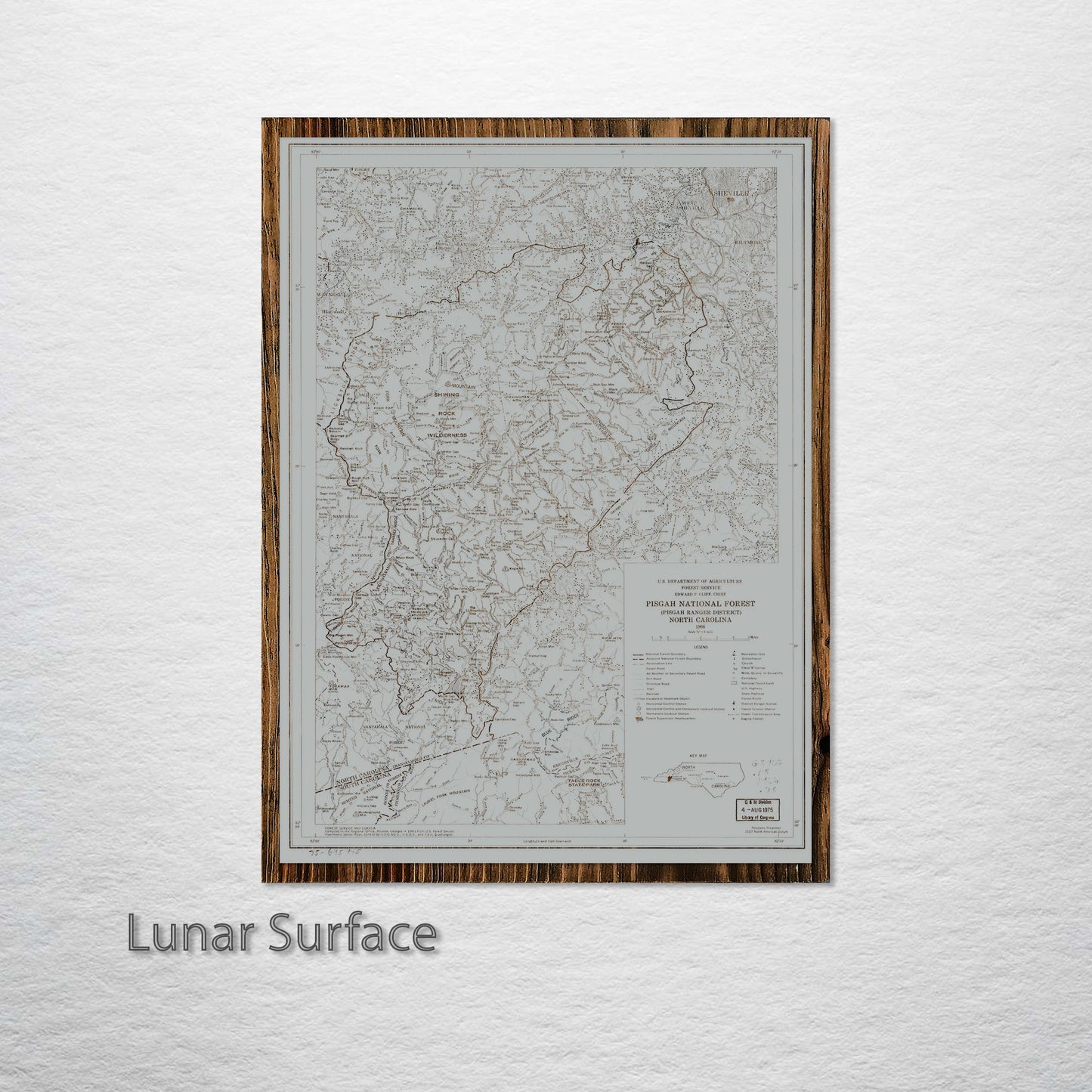 Pisgah National Forest, North Carolina Street Map