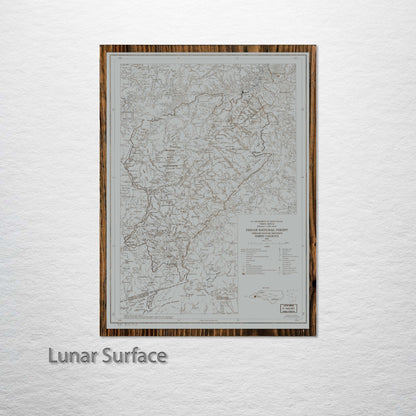 Pisgah National Forest, North Carolina Street Map