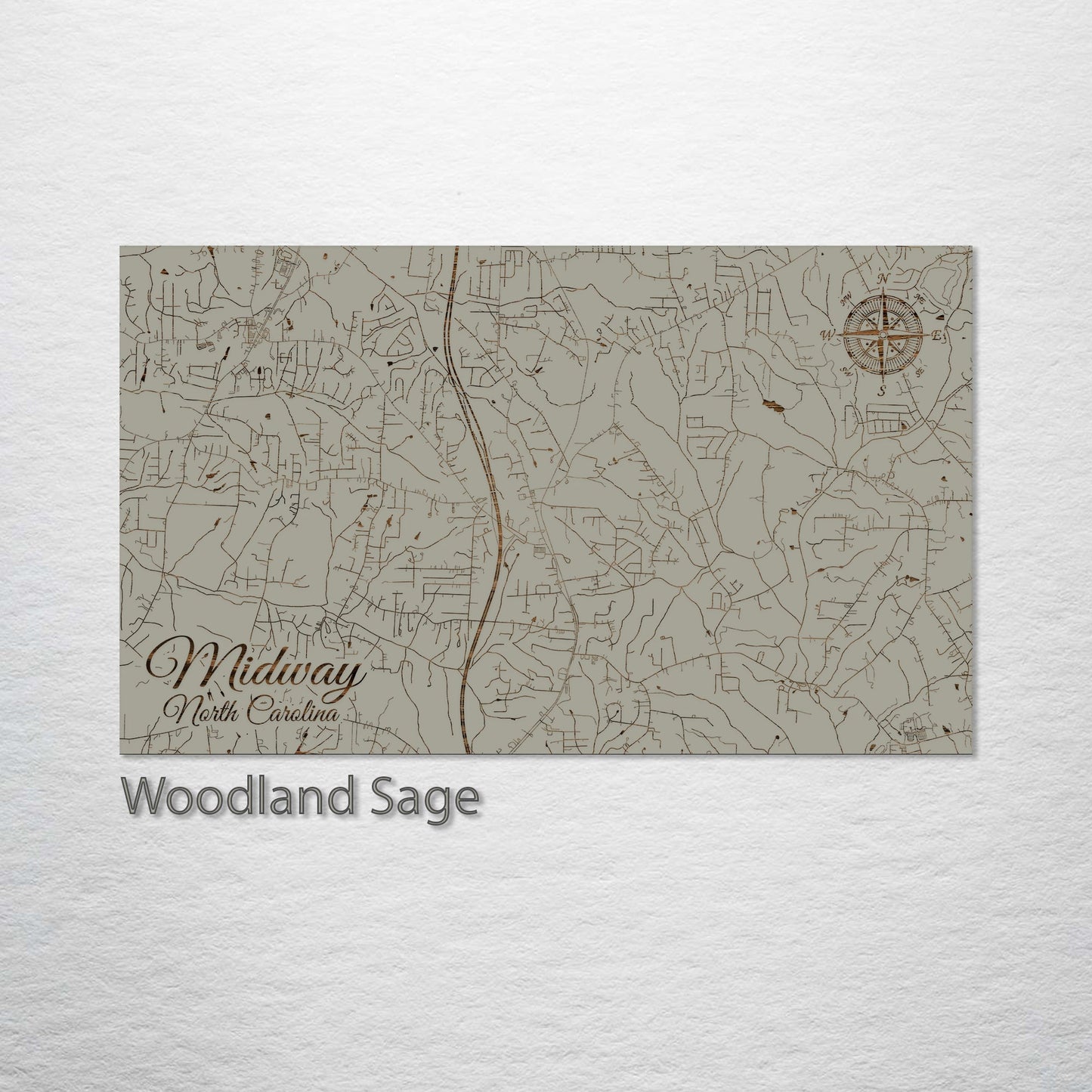 Midway, North Carolina Street Map