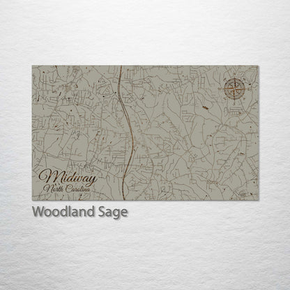 Midway, North Carolina Street Map