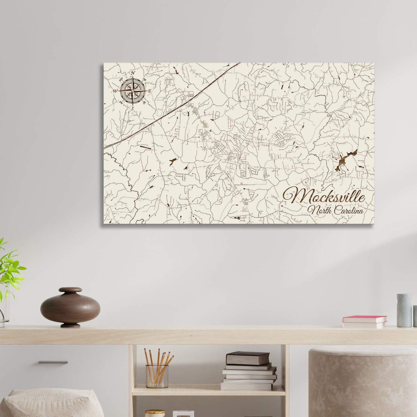 Mocksville, North Carolina Street Map