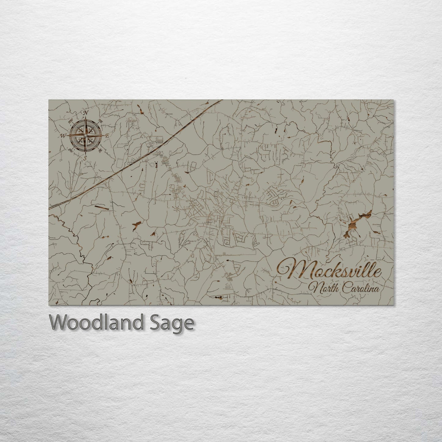 Mocksville, North Carolina Street Map