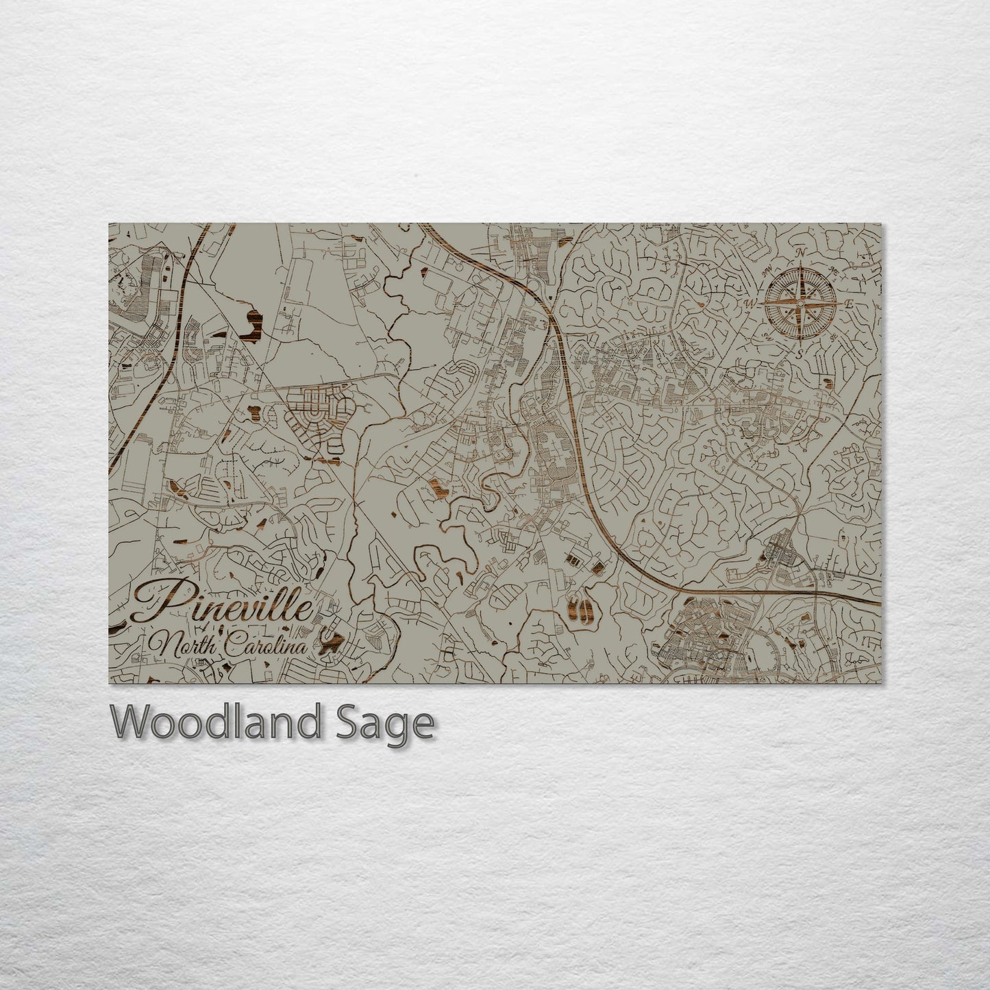 Pineville, North Carolina Street Map