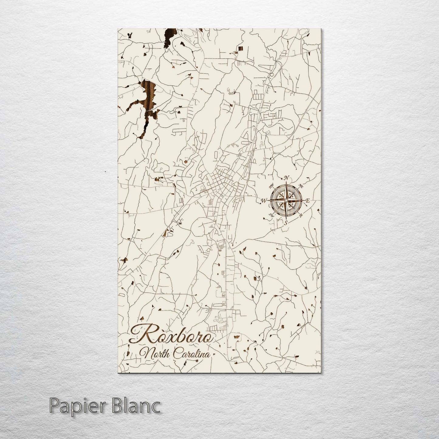 Roxboro, North Carolina Street Map