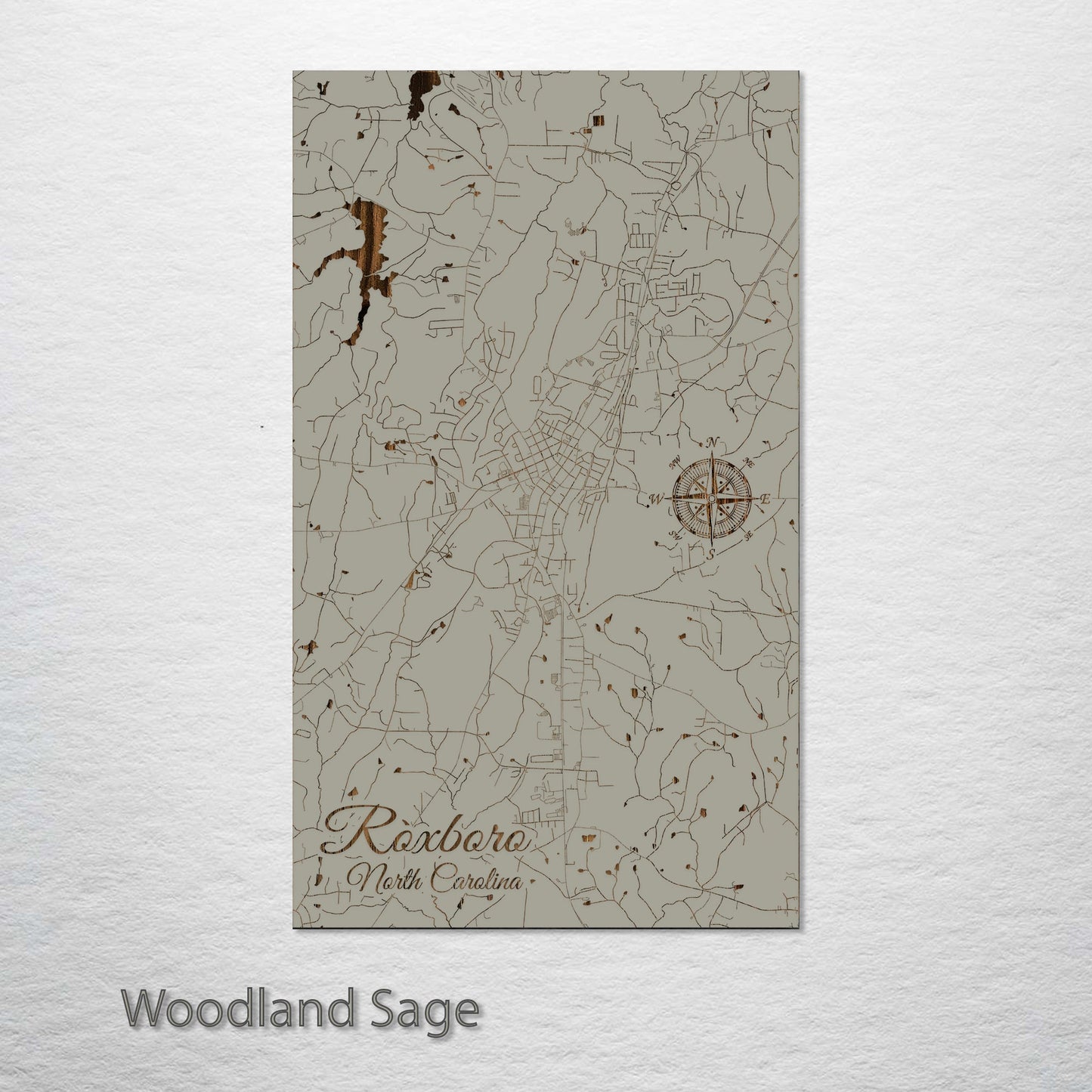 Roxboro, North Carolina Street Map