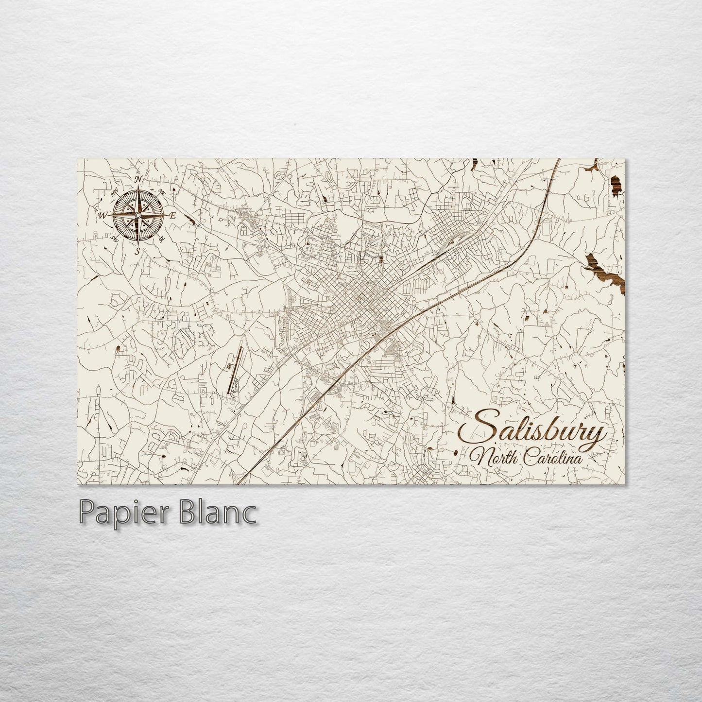 Salisbury, North Carolina Street Map