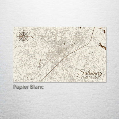 Salisbury, North Carolina Street Map