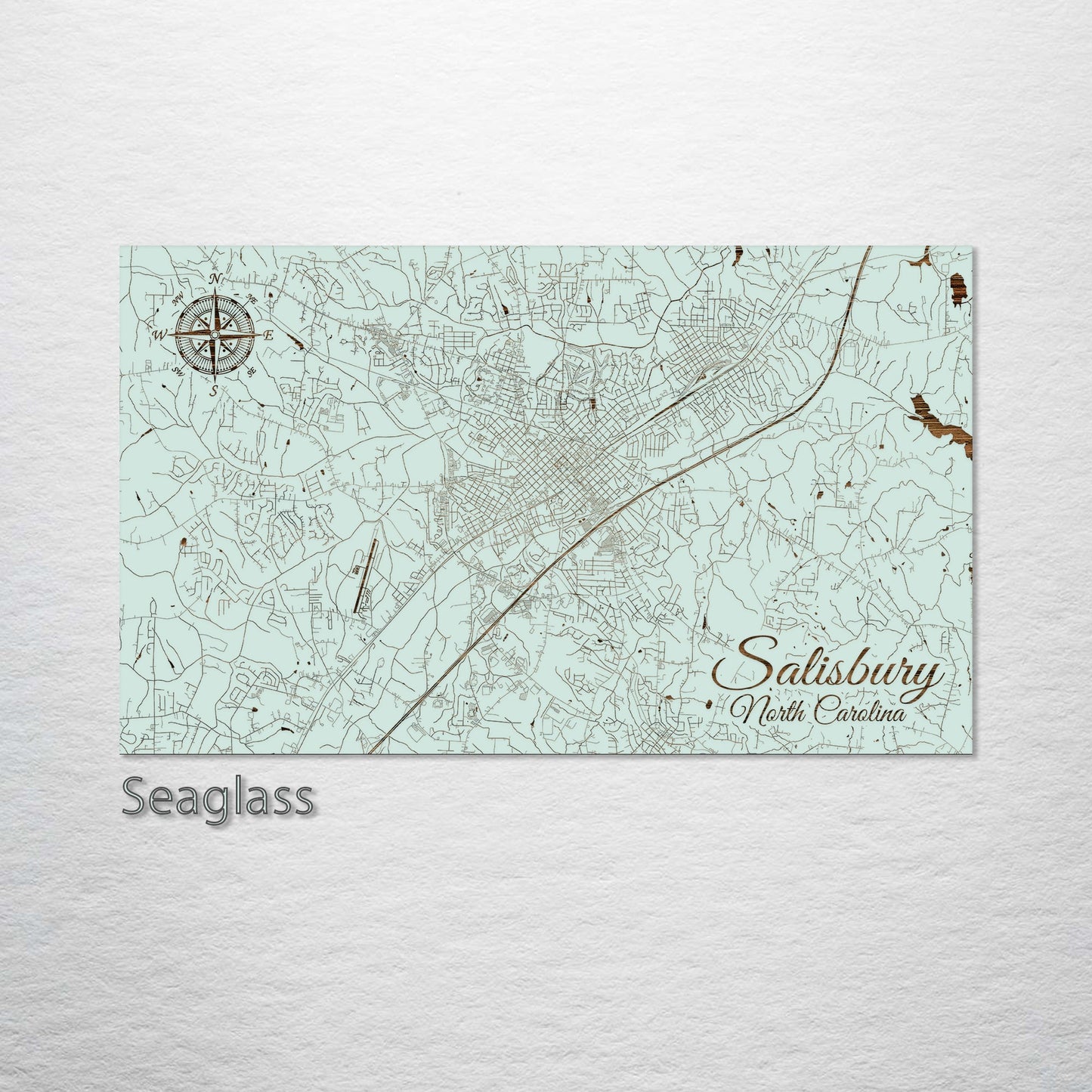 Salisbury, North Carolina Street Map