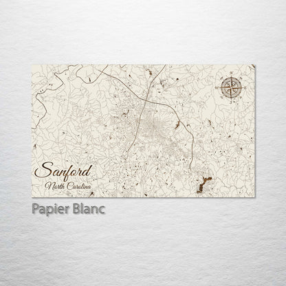 Sanford, North Carolina Street Map