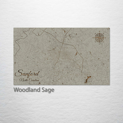 Sanford, North Carolina Street Map