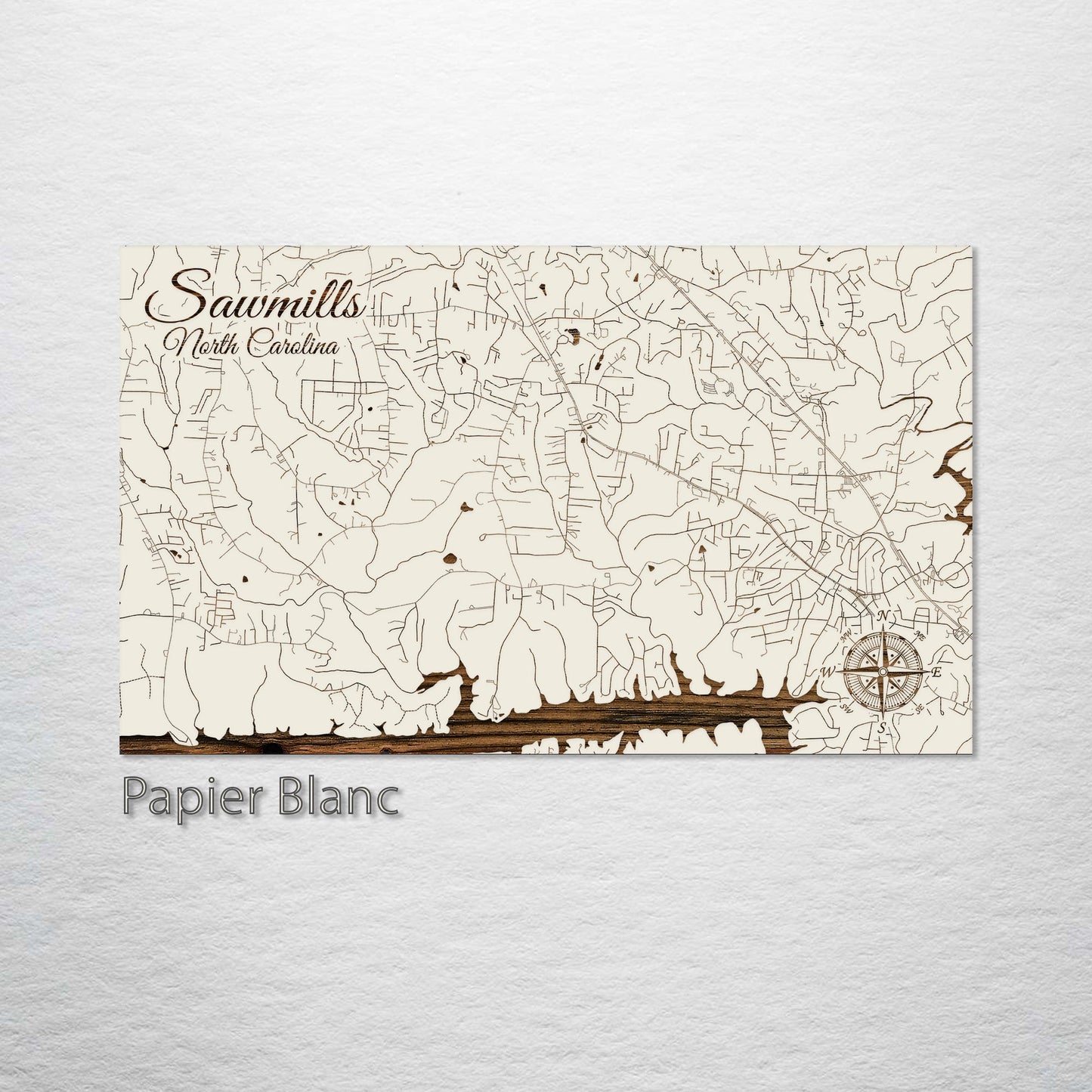 Sawmills, North Carolina Street Map