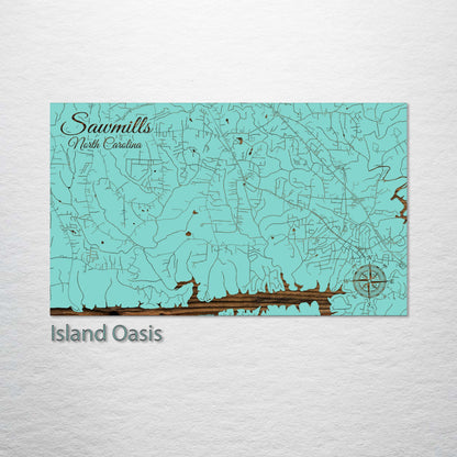 Sawmills, North Carolina Street Map