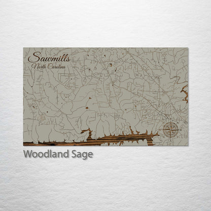 Sawmills, North Carolina Street Map