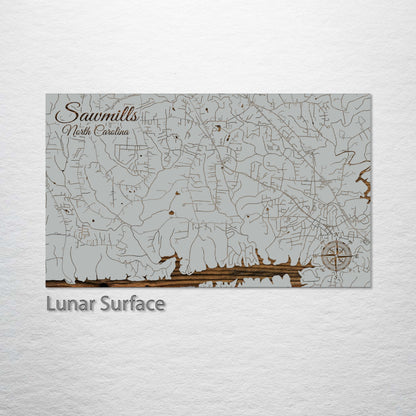 Sawmills, North Carolina Street Map