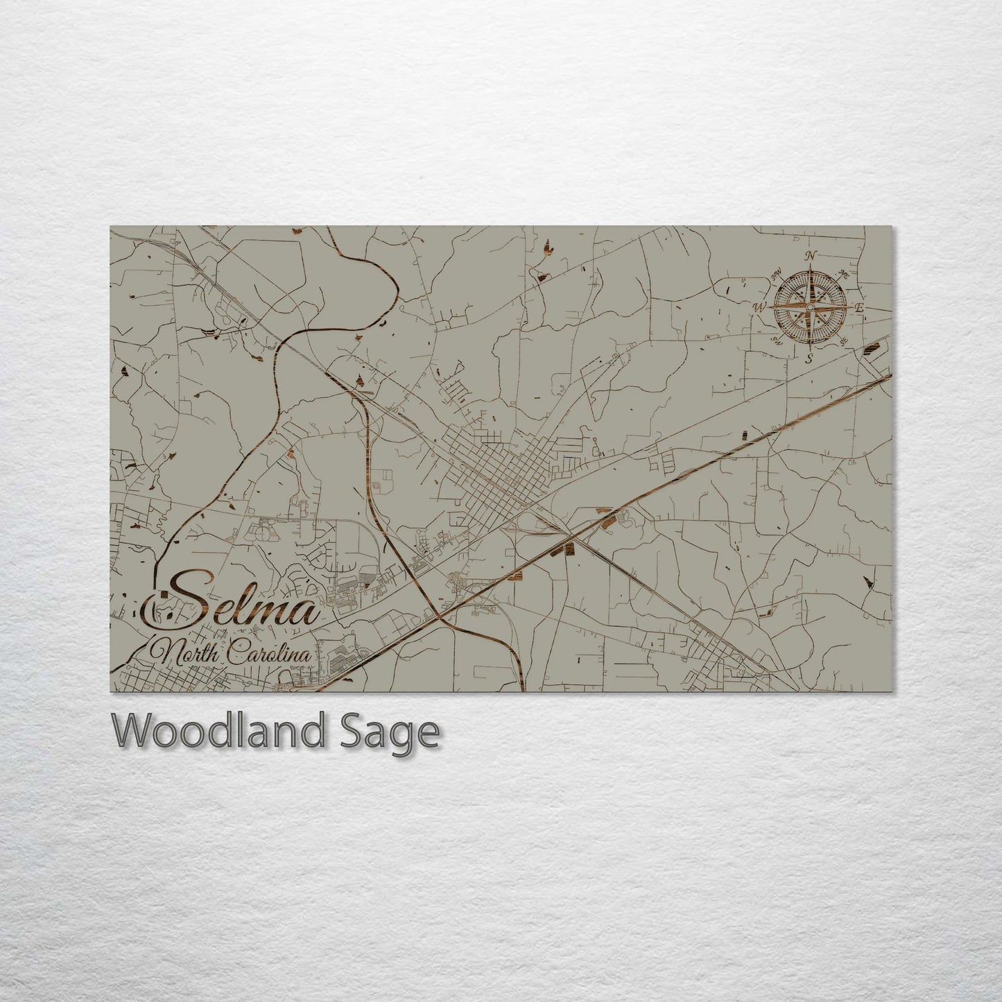 Selma, North Carolina Street Map