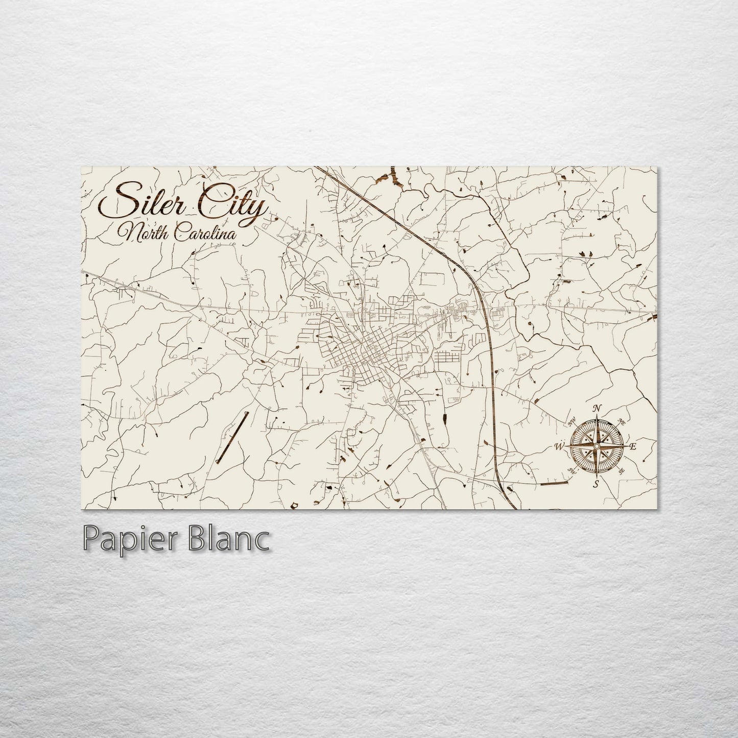 Siler City, North Carolina Street Map