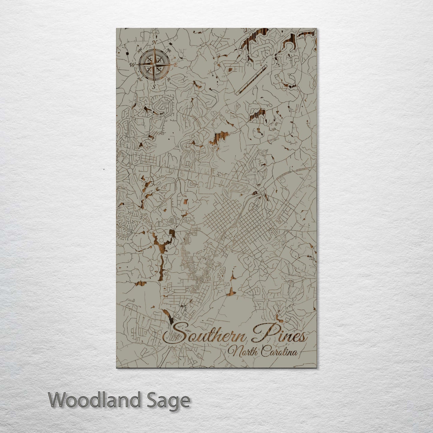 Southern Pines, North Carolina Street Map