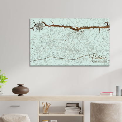 Valdese, North Carolina Street Map