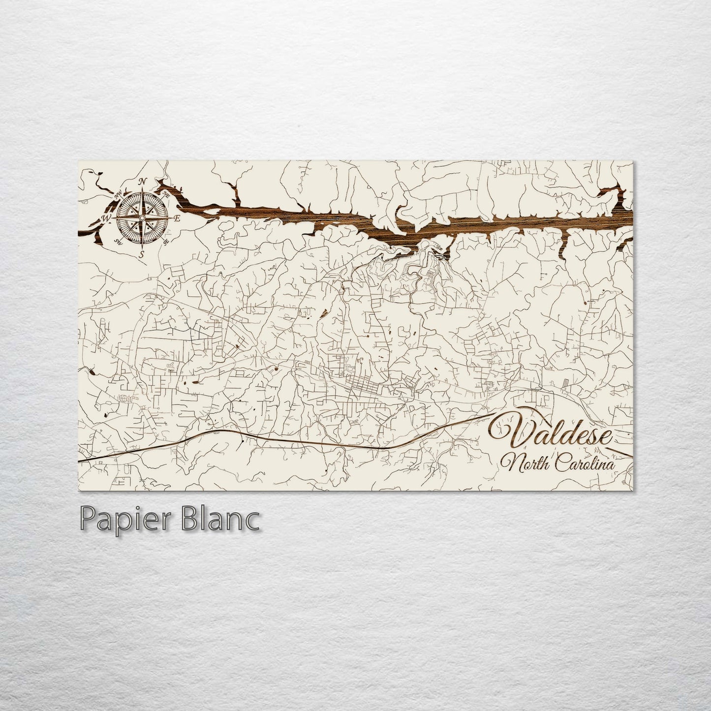 Valdese, North Carolina Street Map