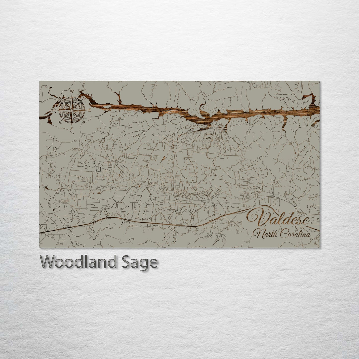 Valdese, North Carolina Street Map