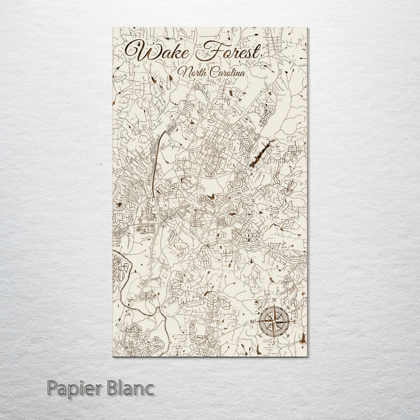 Wake Forest, North Carolina Street Map