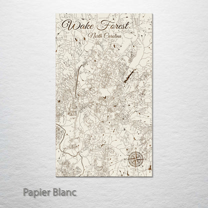 Wake Forest, North Carolina Street Map