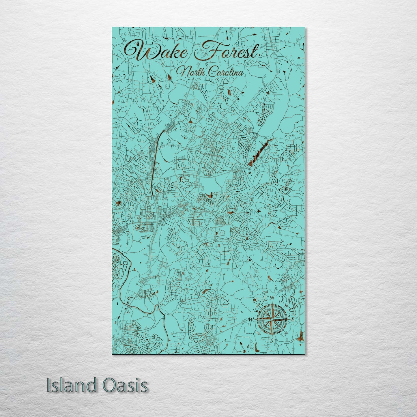 Wake Forest, North Carolina Street Map