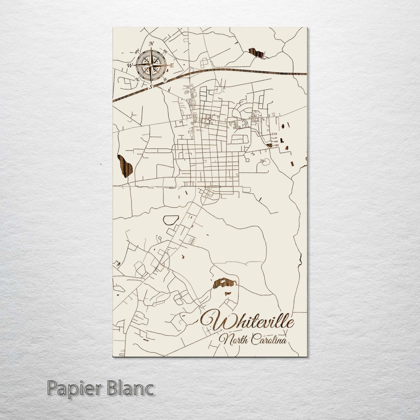 Whiteville, North Carolina Street Map