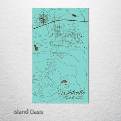 Whiteville, North Carolina Street Map