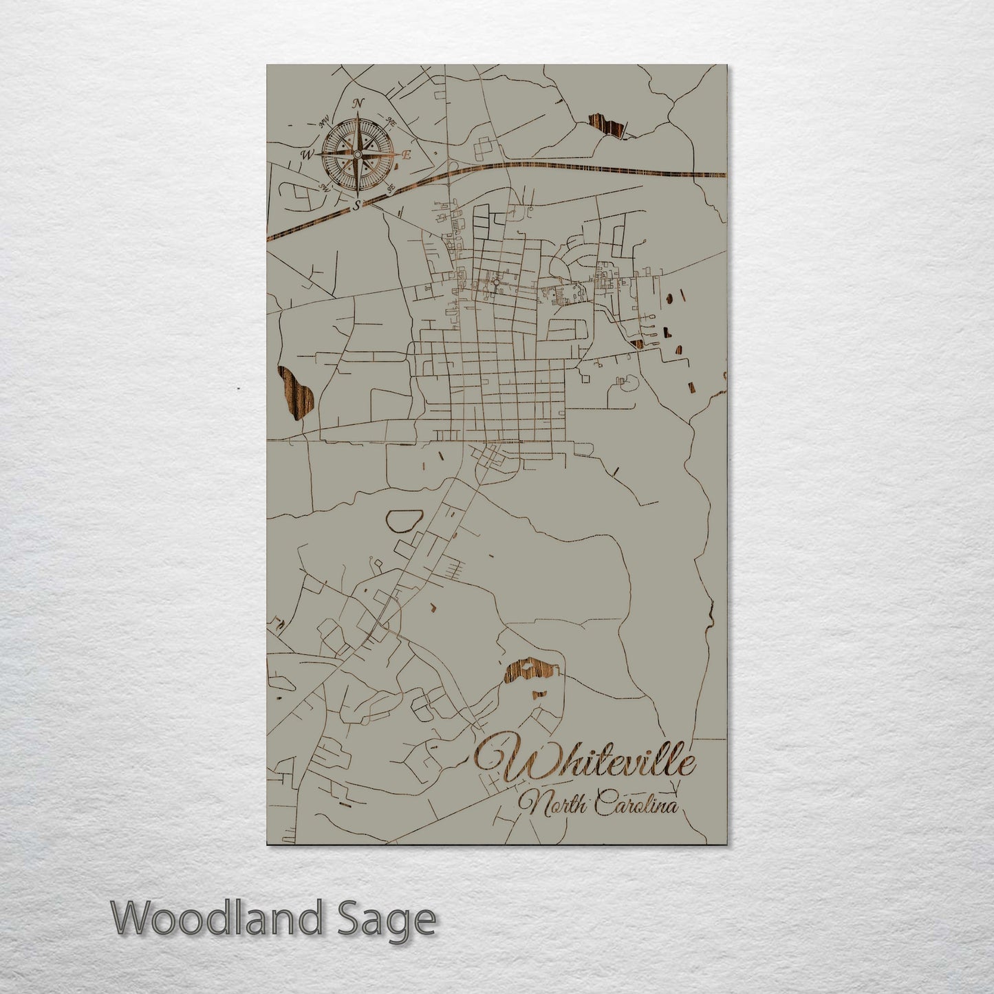 Whiteville, North Carolina Street Map