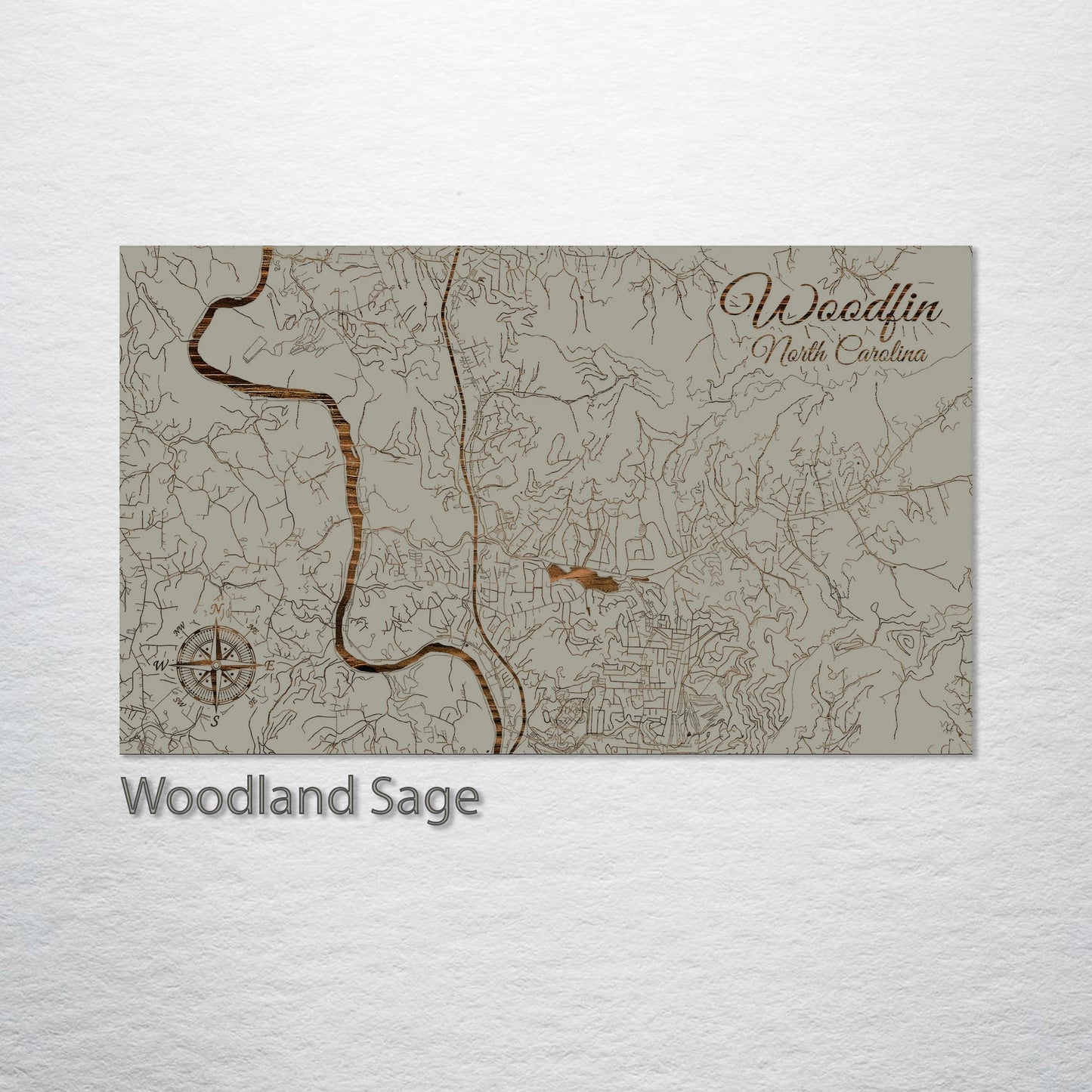 Woodfin, North Carolina Street Map