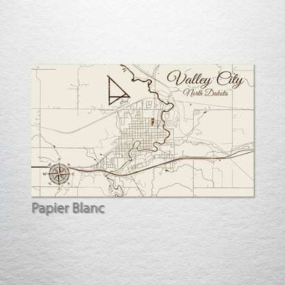 Valley City, North Dakota Street Map