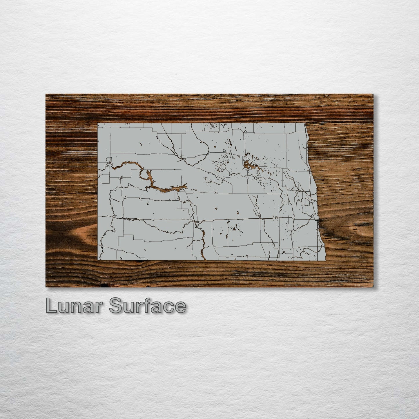 North Dakota Isolated Map