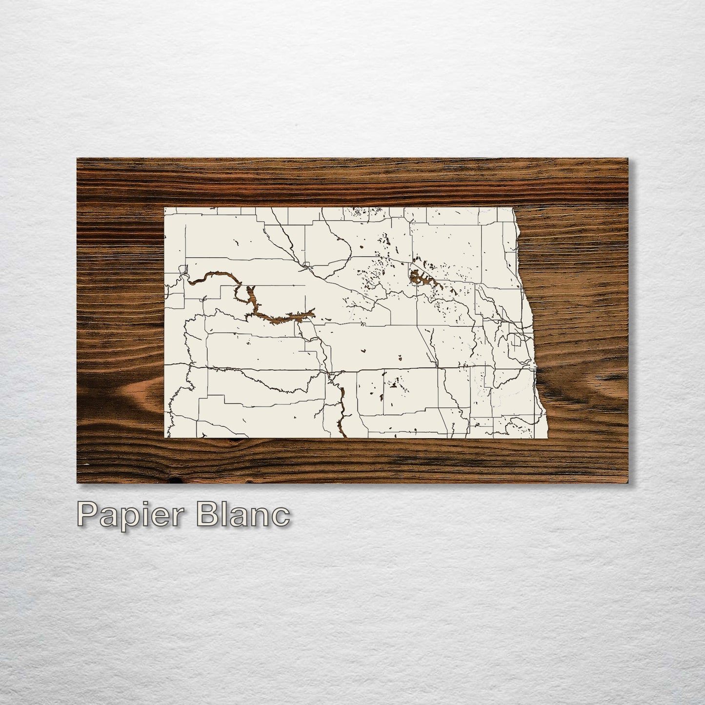 North Dakota Isolated Map