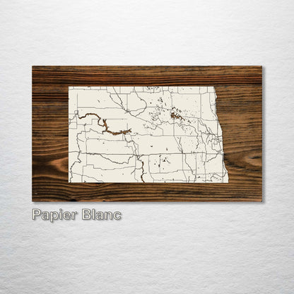 North Dakota Isolated Map