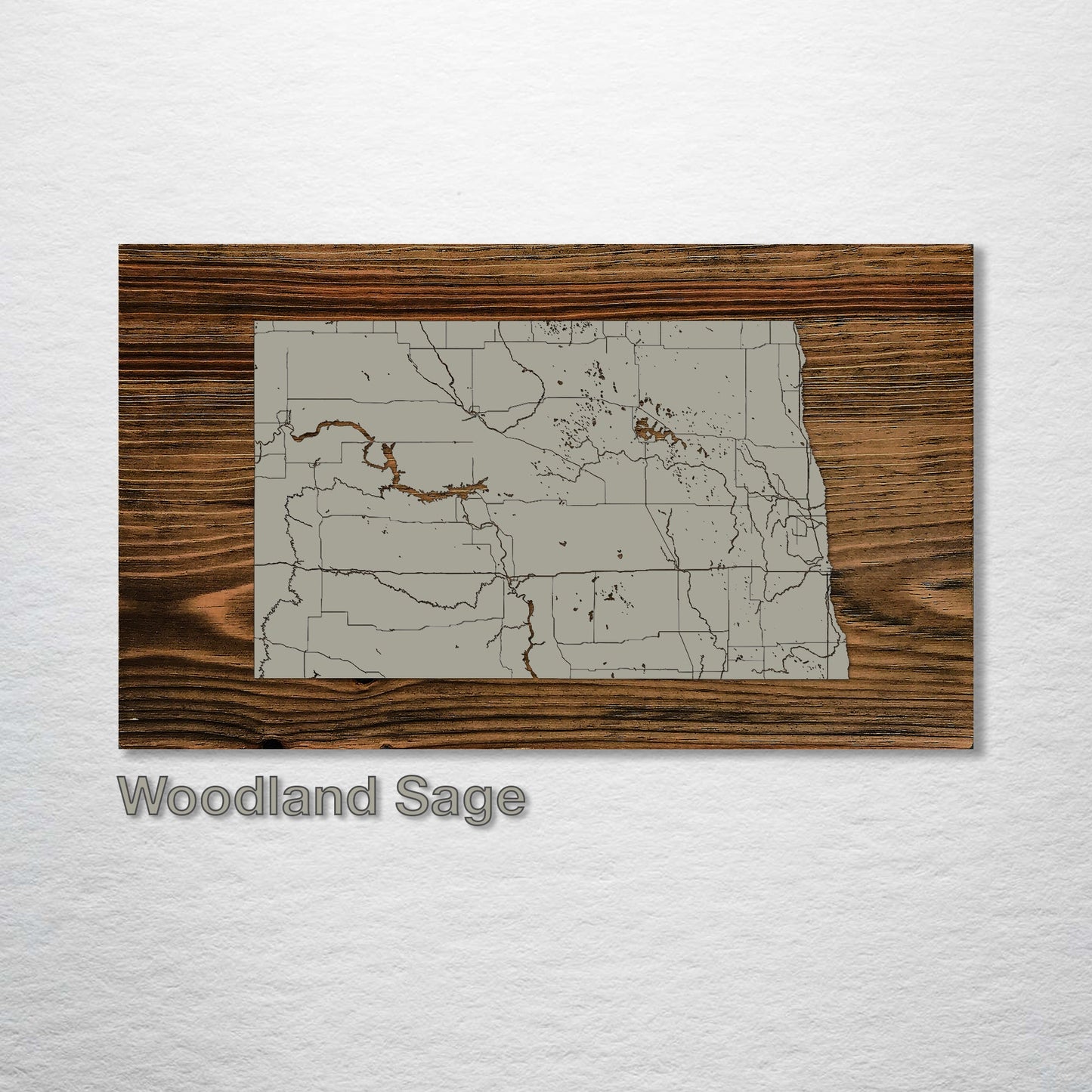 North Dakota Isolated Map