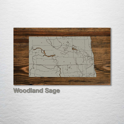 North Dakota Isolated Map