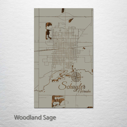 Schuyler, Nebraska Street Map