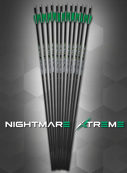 Nightmare Xtreme 2.0 300 / 350 / 400/ 500 spine Arrow 12/Pack Fletched