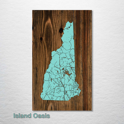 New Hampshire Isolated Map