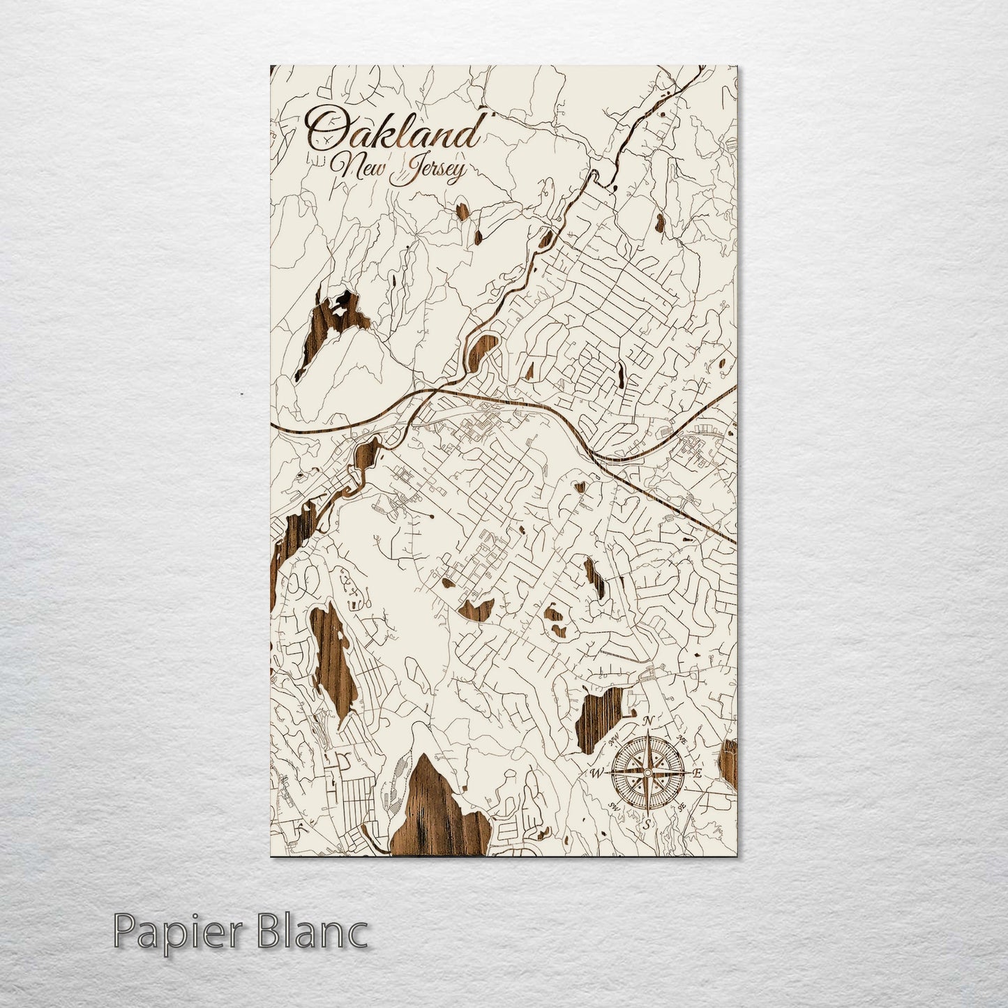 Oakland, New Jersey Street Map