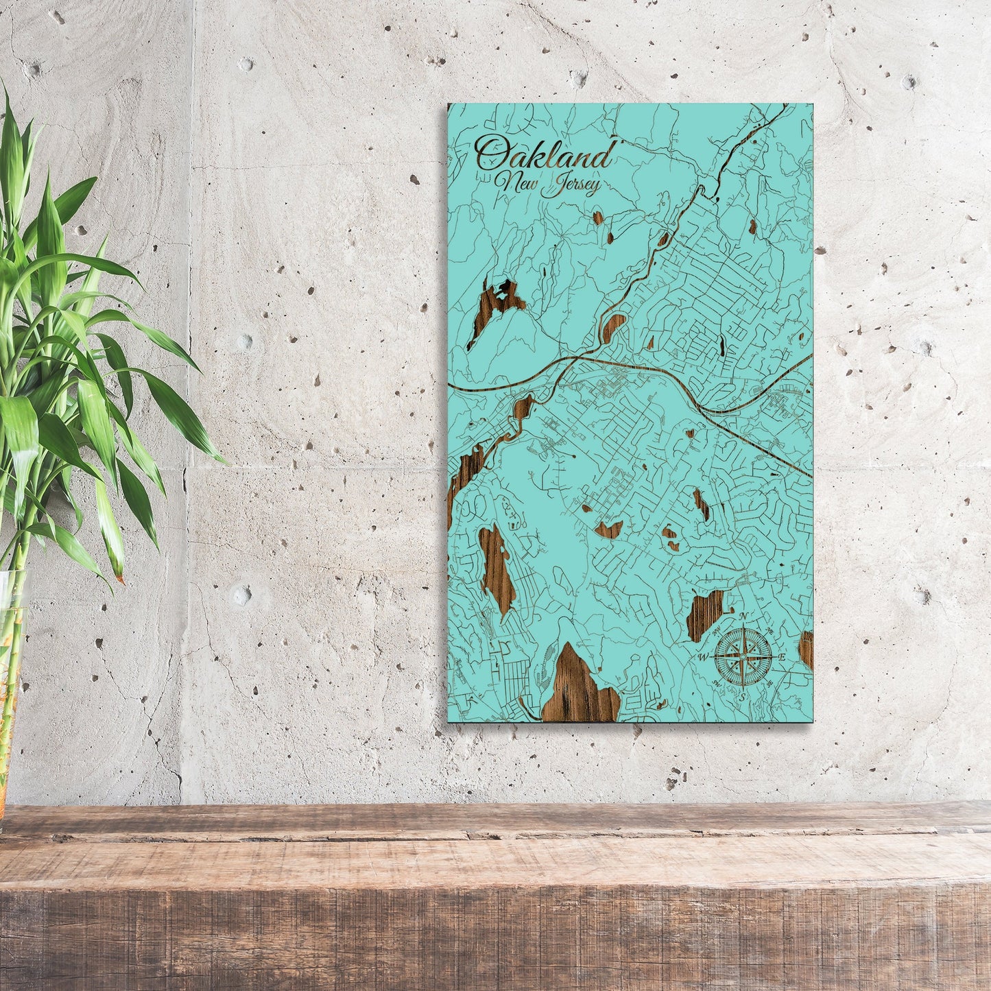 Oakland, New Jersey Street Map