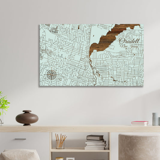 Oradell, New Jersey Street Map