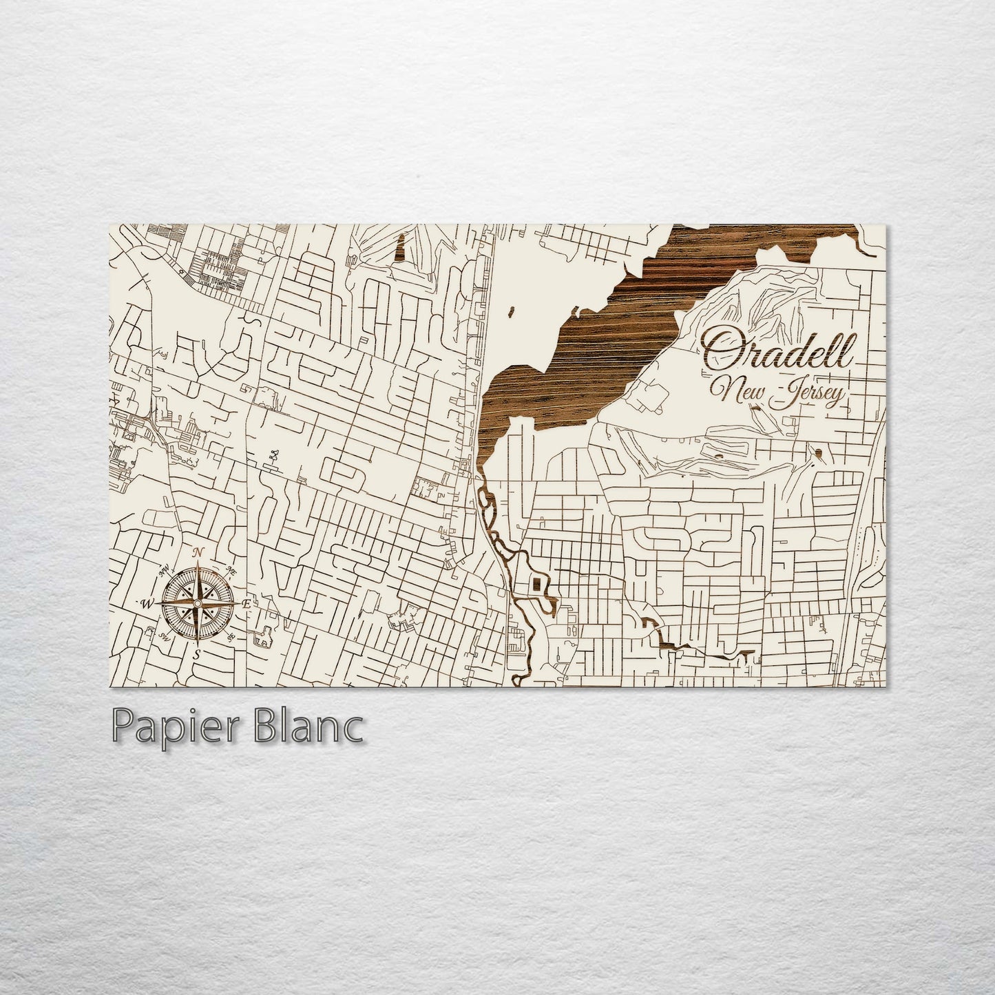 Oradell, New Jersey Street Map